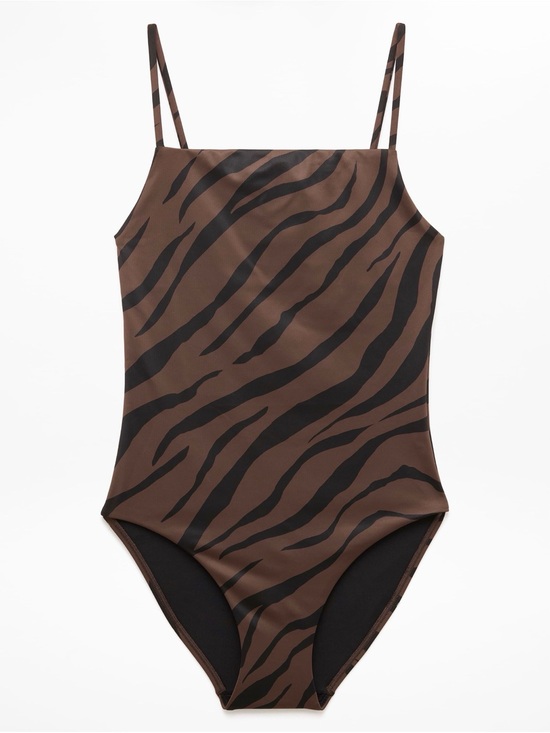 Athleta Other - NWT Athleta Straight Neck One Piece Zebra Print Swimsuit